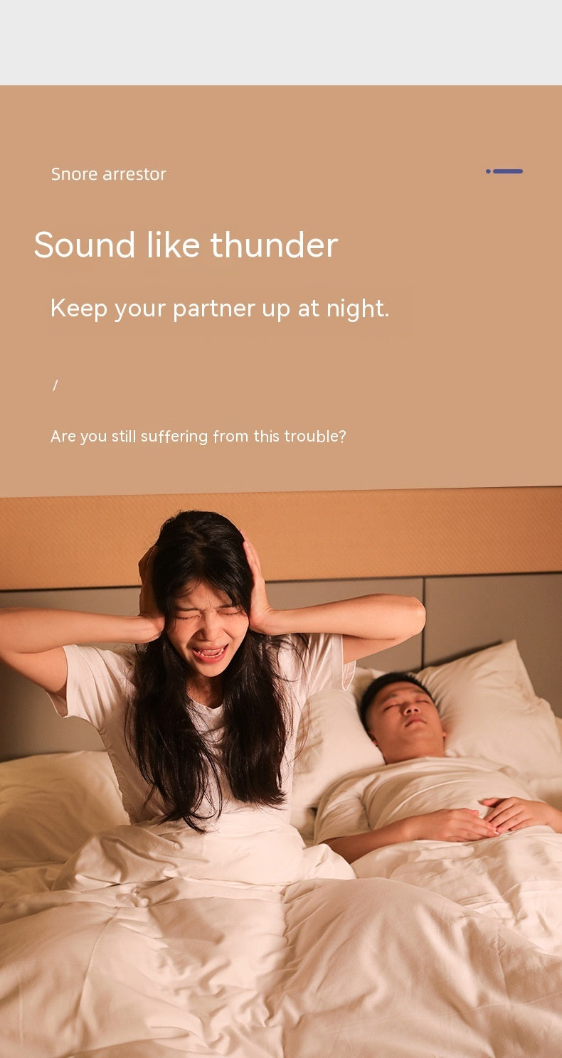 Snore brace for home sleep therapy